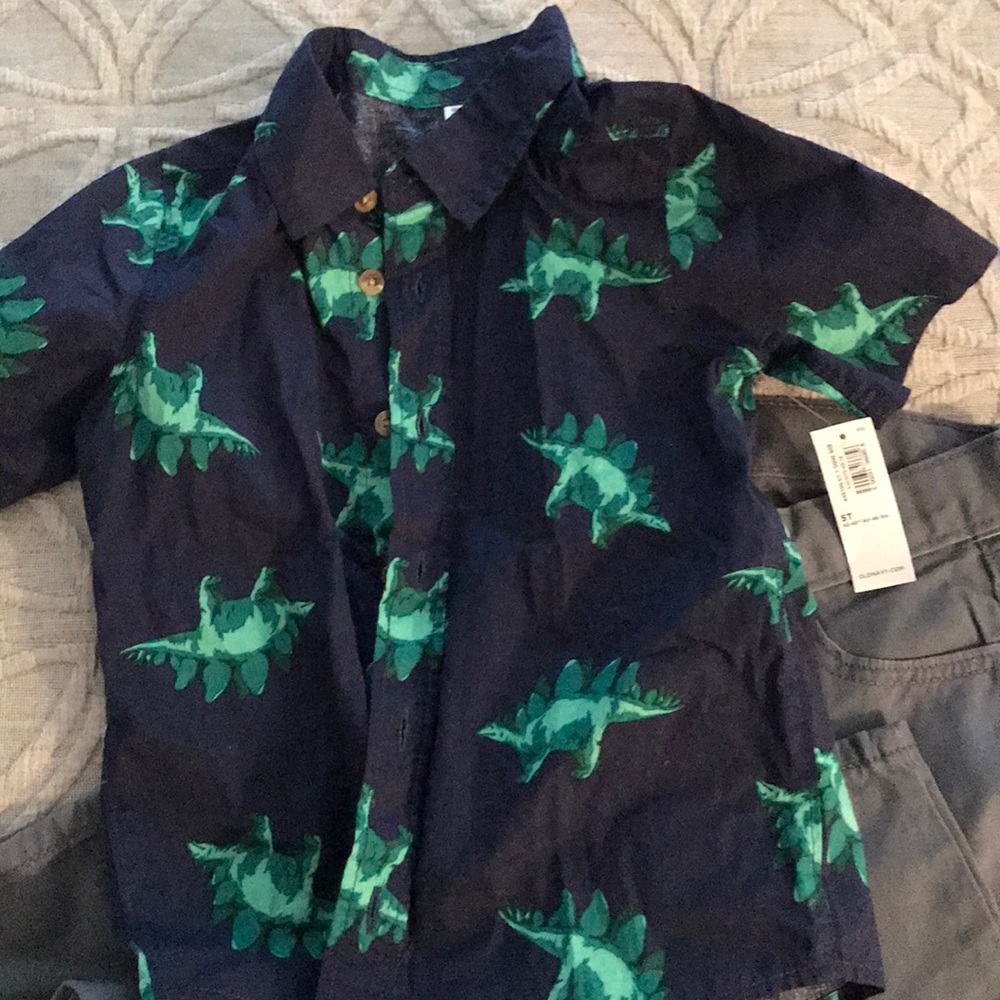 NWT Old Navy Short sleeve collared short and pants